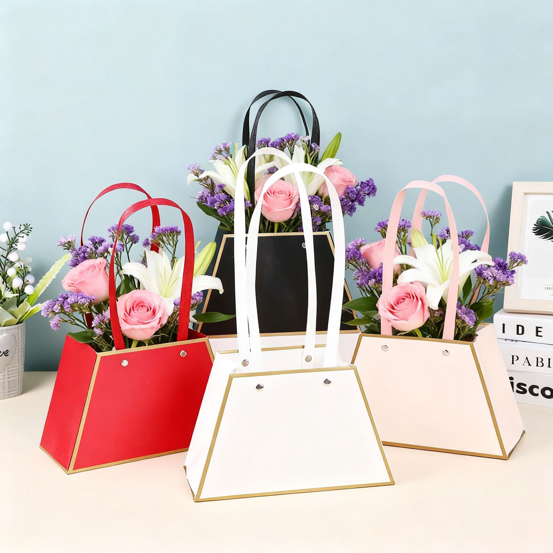 Florist Supply House - 10/20PCS DIY Boîte Cadeau Fleurie Trapézoïdale