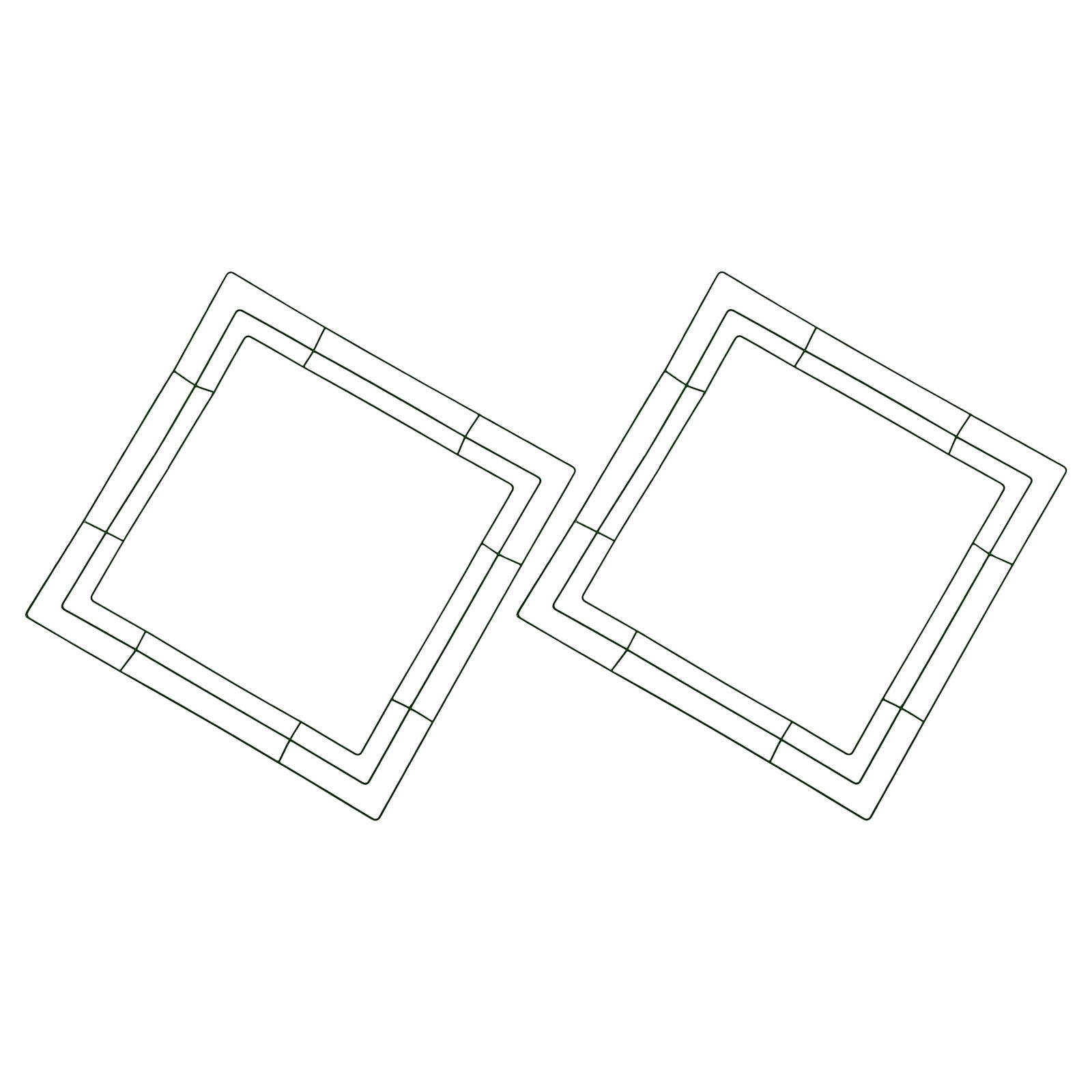 Wreath Form Wire - Cadre carré pour couronne florale, fournitures