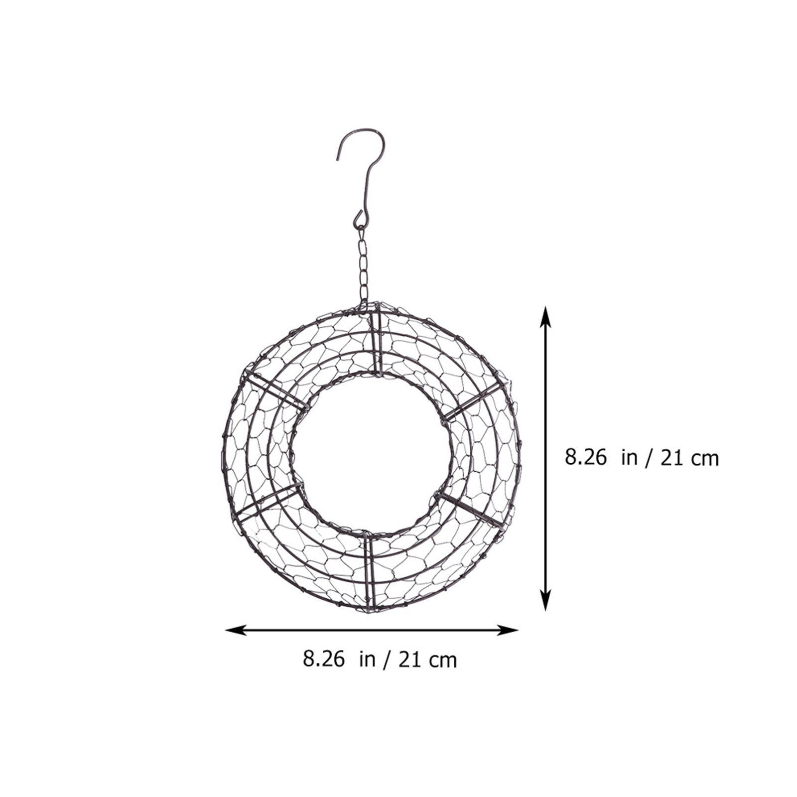 Support mural rond en fer pour - Wreath Form Wire avis et prix