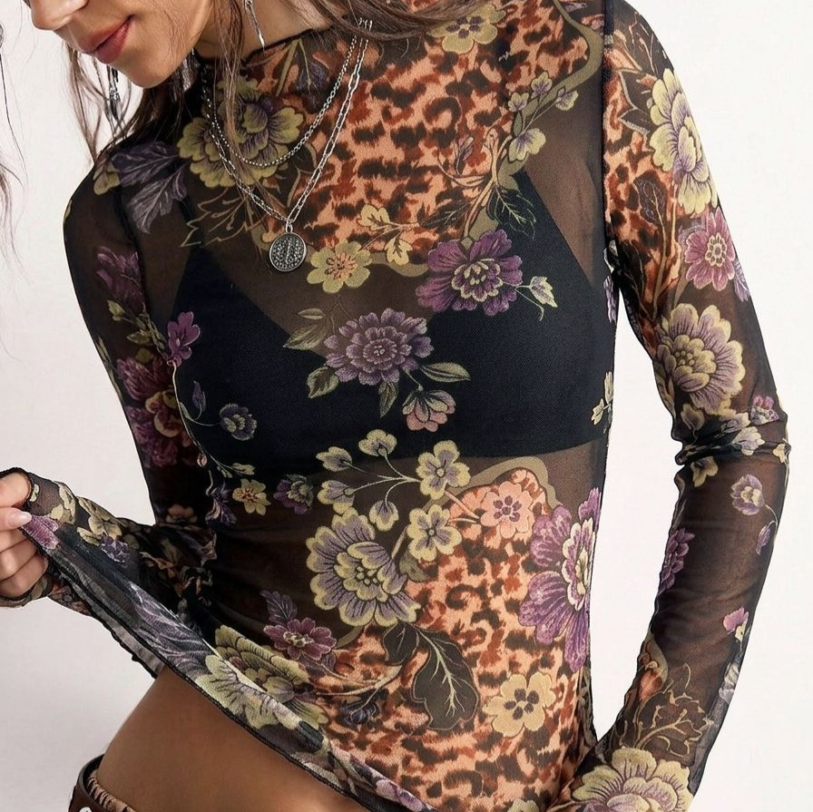 B 2026 T-shirt en maille trans - B&J Florist Supply Nyc avis et prix