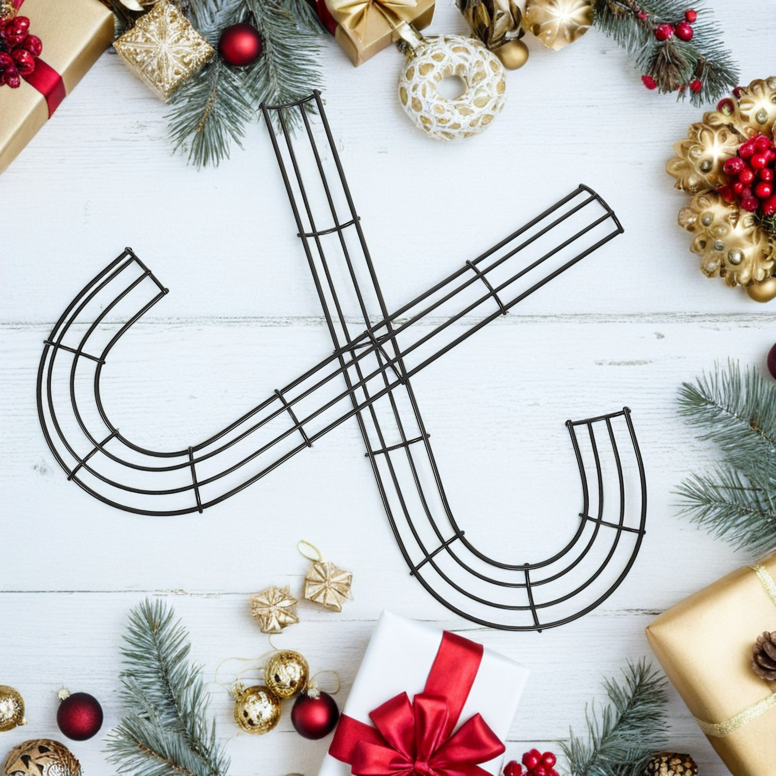 2 pièces de cadre en fil de fe - Wreath Form Wire avis et prix